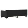 vidaXL Divano Letto Estraibile con Cassetti Nero 90x200 cm in Tessuto