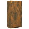 vidaXL Mobile da Bagno a Parete Rovere Fumo 32x20x67 cm
