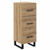 vidaXL Credenza Rovere artigianale 34,5 x 34 x 90 cm