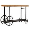 vidaXL Tavolo Consolle in Legno Massello d Mango 115x36x76 cm