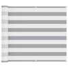 vidaXL Schermo da balcone Grigio chiaro e bianco 90 x 400 cm