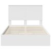 vidaXL Letto con Contenitore Bianco 120 x 190 cm Legno multistrato