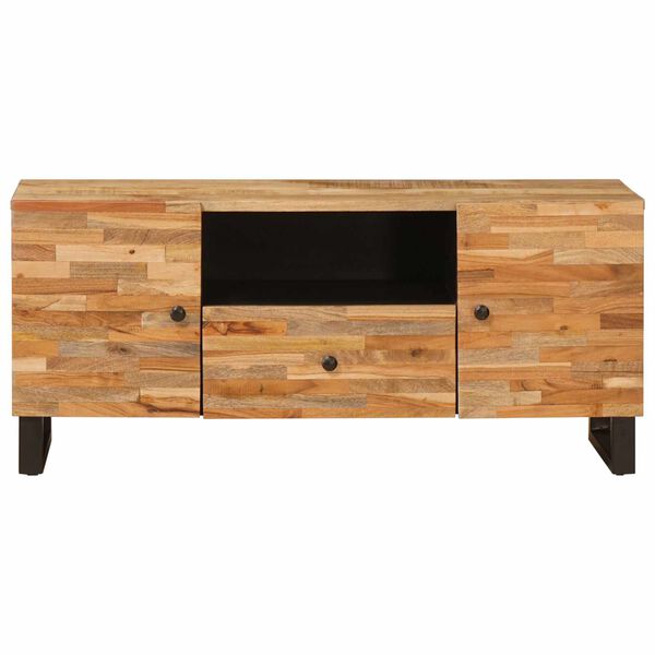 vidaXL Mobile TV Marrone 105 x 33 x 46 cm Legno di mango massello