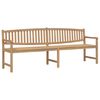 vidaXL Panca da Giardino 228x59,5x90 cm in Legno Massello di Teak
