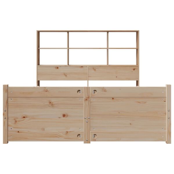 vidaXL Letto Libreria senza Materasso 140x200 cm in Legno di Pino