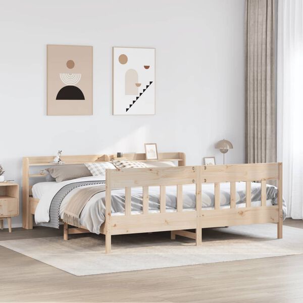 vidaXL Letto senza Materasso 200x200 cm in Legno Massello di Pino