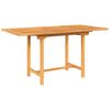vidaXL Tavolo Giardino Estensibile 110-160x80x75cm Legno Massello Teak