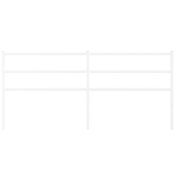 vidaXL Testiera in Metallo Bianco 180 cm