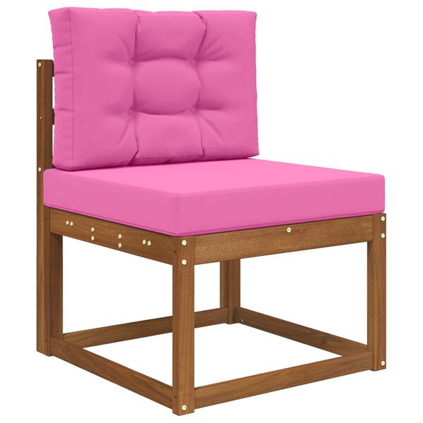 vidaXL Cuscino per divano da esterno 2 pcs Rosa Poliestere