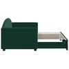 vidaXL Divano Letto con Letto Estraibile Verde Scuro 80x200cm Velluto