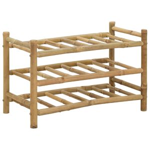 vidaXL Portabottiglie Bamb&ugrave; Naturale