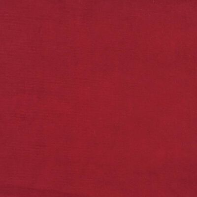 vidaXL Poggiapiedi Rosso Vino 60x60x36 cm in Velluto