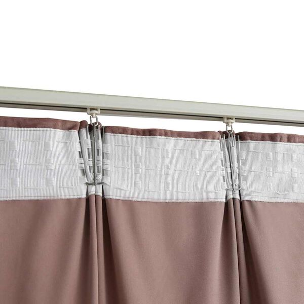 vidaXL Tenda Oscurante con Ganci Velluto Rosa Antico 290x245 cm