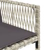 vidaXL Set Pranzo da Giardino 9pz con Cuscini Grigio Chiaro Polyrattan