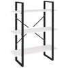 vidaXL Libreria a 3 Ripiani Bianca 80x30x105 cm in Massello di Pino