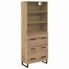 vidaXL Credenza 2 pz Rovere artigianale 69,5 x 34 x 180 cm