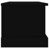 vidaXL Contenitore Portaoggetti Nero 50x30x28 cm Legno Multistrato