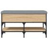 vidaXL Panca Porta Scarpe Rovere Sonoma 82x42x45 cm Legno Multistrato