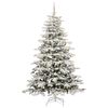 vidaXL Albero di Natale Artificiale con Rami Pieghevoli Bianco 240 cm