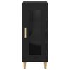vidaXL Credenza Rovere Nero 34.5 x 32.5 x 90 cm Legno multistrato