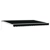 vidaXL Tenda retrattile manuale Nero 4 &times; 3 m