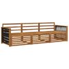 vidaXL Set di divani da esterno 3 pcs Naturale
