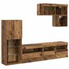 vidaXL Unit&agrave; per TV a Muro 6 pz Legno vecchio Legno ingegnerizzato