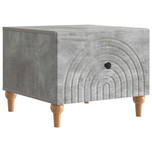 vidaXL Tavolino da salotto con cassetto Grigio Cemento 49 x 50 x 40 cm