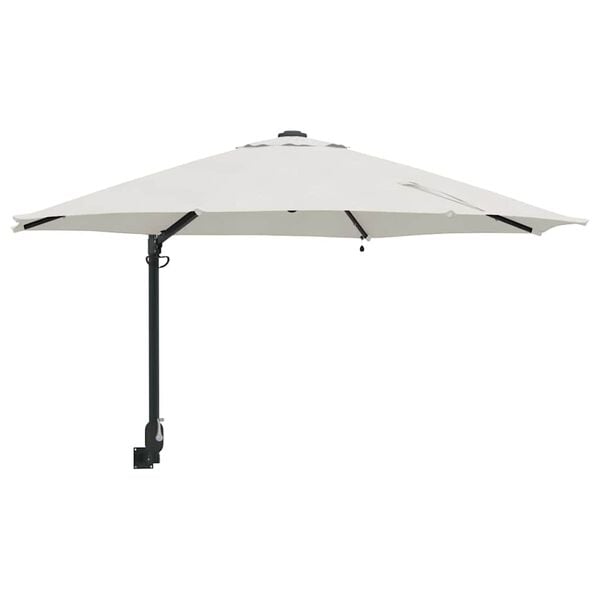 vidaXL Ombrello da giardino Sabbia 248 x 248 x 148 cm