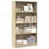 vidaXL Libreria Rovere Sonoma 80x24x143 cm in Legno Multistrato