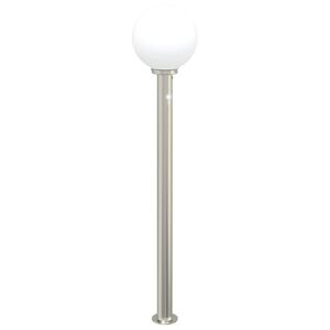vidaXL Lampada a paletto con sensore 120 cm Acciaio Inox IP44