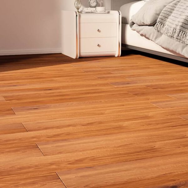 vidaXL Listoni Pavimenti Autoadesivi PVC 5,02 m&sup2; 2 mm Marrone Legno