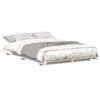 vidaXL Struttura letto a terra Bianco 140 x 190 cm