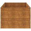vidaXL Fioriera Rialzata da Giardino 196x100x69 cm in Acciaio Corten