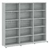 vidaXL Mobile Porta CD Grigio Sonoma 100x23x89,5 cm Legno Multistrato