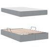 vidaXL Letto con contenitore e materasso Grigio chiaro 120 x 200 cm