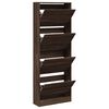 vidaXL Scarpiera Rovere Marrone 60x21x163,5 cm in Legno Multistrato