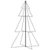 vidaXL Albero di Natale a Cono 240 LED per Interni Esterni 118x180 cm