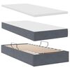 vidaXL Letto con Contenitore Grigio scuro 90 x 190 cm Velluto