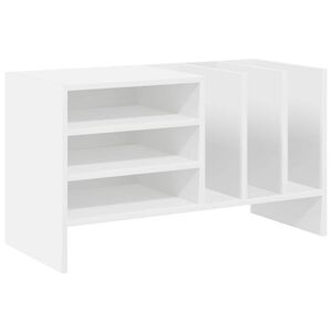 vidaXL Mobile porta vinili Bianco 78.5 x 35 x 45 cm