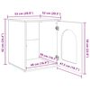 vidaXL Casa per Gatti Sonoma 53 x 52 x 62 cm Legno multistrato