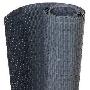 vidaXL Schermi da Balcone 10 pz Antracite 255x19 cm in Polyrattan