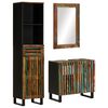 vidaXL Set Mobili da Bagno 3pz in Legno Massello di Acacia