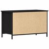 vidaXL Mobile TV Rovere nero 80 x 40 x 50 cm Legno multistrato