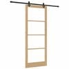 vidaXL Porta scorrevole Naturale 93 x 232 cm