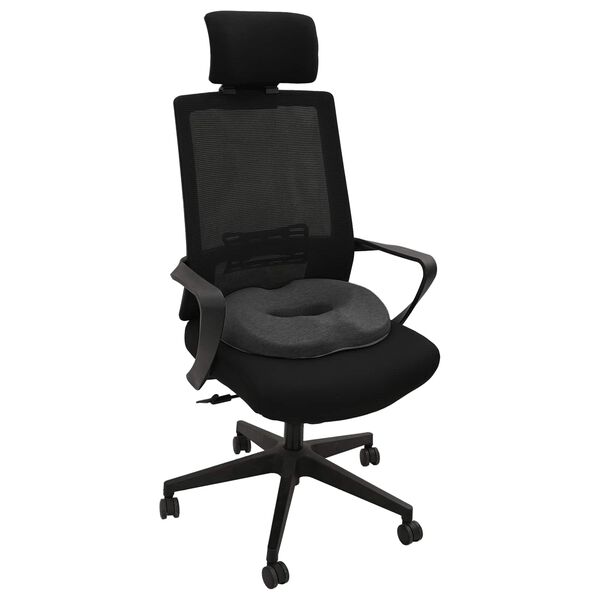 vidaXL Cuscino per la seduta Grigio scuro 42 x 36,5 x 8 cm