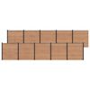 vidaXL Pannello di Recinzione 10 pcs WPC e Alluminio Marrone