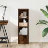 vidaXL Libreria Rovere Fumo 31x24x102 cm in Legno Multistrato