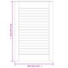 vidaXL Ante a Lamelle 2 pz Bianche 61,5x39,4 cm in Legno di Pino