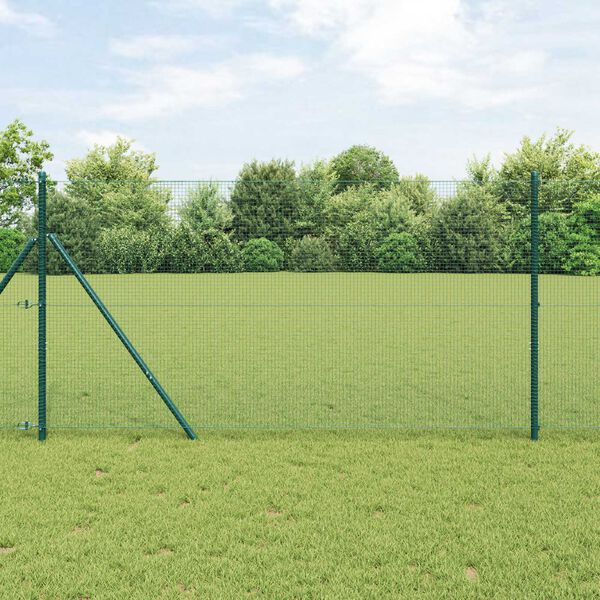 vidaXL Palo della recinzione Verde 10 x 1,4 m (rete 16 x 16 mm)